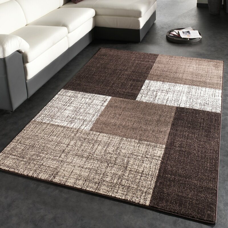 17 Stories Bermiss Brown/Cream Rug & Reviews | Wayfair.co.uk